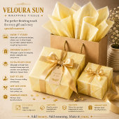 Veloura Sonne Seidenpapier