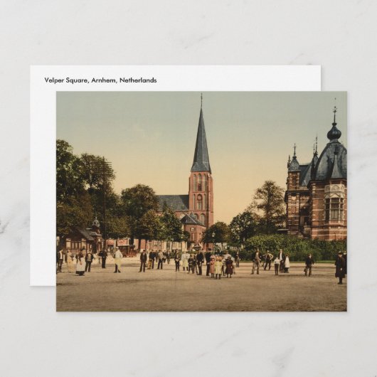 Velper Square, Arnhem, Niederlande Postkarte (Vorne/Hinten)