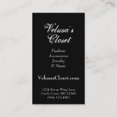 Velusa Elends-Visitenkarte Visitenkarte (Rückseite)