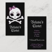 VelusaSkullie Visitenkarte (Vorne/Hinten)