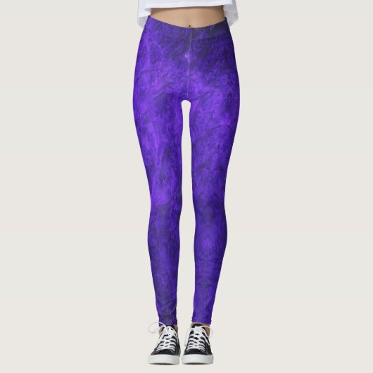 Velvet Amethyst Lila Leggings (Vorderseite)
