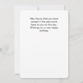 Velvet Birthday Liebe Einladung (Rückseite)