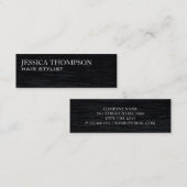 Velvet Black | Führungskraft Mini Visitenkarte (Vorne/Hinten)