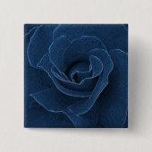 Velvet-blaue Rose Button (Vorderseite)