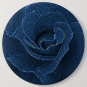 Velvet-blaue Rose Button (Vorderseite)