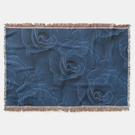 Velvet-blaue Rose Decke (Vorderseite)