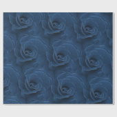 Velvet-blaue Rose Geschenkpapier (Flach)