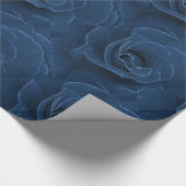 Velvet-blaue Rose Geschenkpapier (Ecke)
