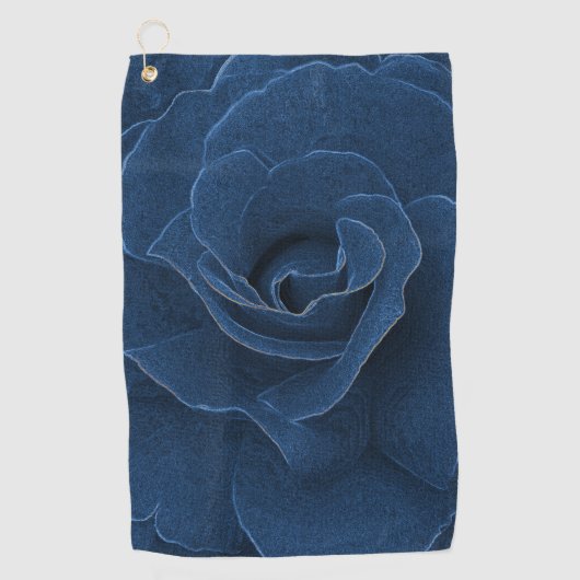 Velvet-blaue Rose Golfhandtuch (Vorderseite)