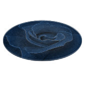 Velvet-blaue Rose Schneidebrett (Ecke)
