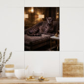 Velvet Cheetah Lounge Poster (Küche)