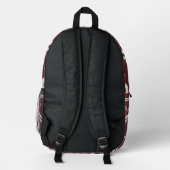Velvet Echo Bedruckter Rucksack (Rückseite)