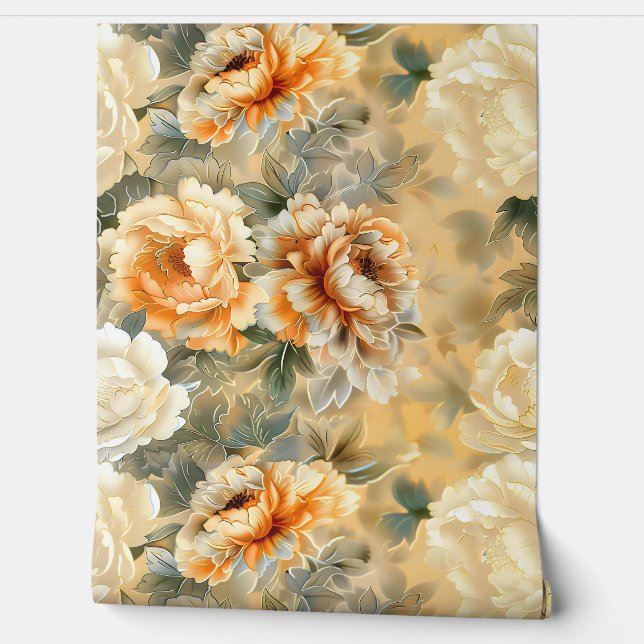 Velvet Fall Whispers Botanisch Tapete (Abrollen)