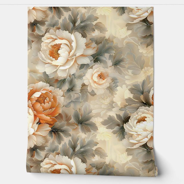 Velvet Fall Whispers Botanisch Tapete (Abrollen)