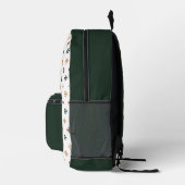 Velvet Forest Cross Muster Personalisierte erste Bedruckter Rucksack (Rechts)
