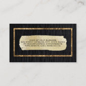 Velvet/Goldfolie gebürstet Visitenkarte (Rückseite)