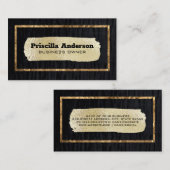 Velvet/Goldfolie gebürstet Visitenkarte (Vorne/Hinten)