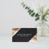 Velvet | Goldfolie Visitenkarte (Stehend Vorderseite)