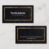 Velvet/Goldrahmen Visitenkarte (Vorne/Hinten)