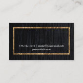 Velvet/Goldrahmen Visitenkarte (Rückseite)