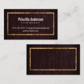 Velvet/Goldrahmen Visitenkarte (Vorne/Hinten)