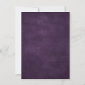 Velvet Grad | Amethyst Lila Dark Eggplant Plum Einladung (Rückseite)