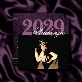 Velvet Grad | Amethyst Lila Moody Grunge Foto Einladung