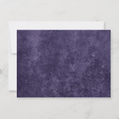 Velvet Grad | Amethyst Lila Watercolor Party Einladung (Rückseite)