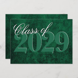 Velvet Grad | Emerald Green Jewel Tone Grunge Einladung