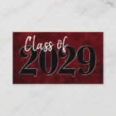 Velvet Grad | Ruby Red Abschluss Ankündigung (Vorderseite)