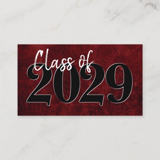 Velvet Grad | Ruby Red Abschluss Ankündigung (Vorderseite)