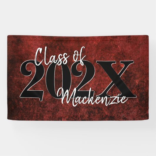 Velvet Grad | Ruby Red Crimson Jewel Tone Grunge Banner (Horizontal)