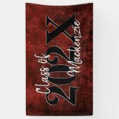 Velvet Grad | Ruby Red Crimson Jewel Tone Grunge Banner (Vertikal)