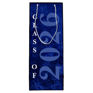 Velvet Grad Sapphire Blue Dark Jewel Tone Grunge Geschenktüte Für Weinflaschen