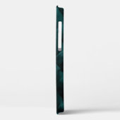 Velvet Green: Malachite Textile Elegance Case-Mate iPhone Hülle (Rückseite / Links)