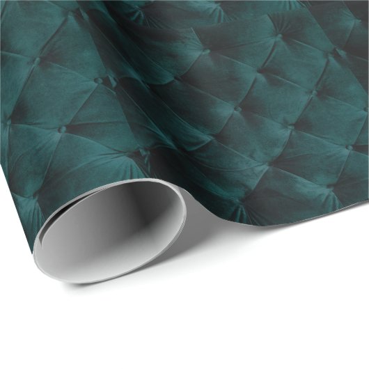 Velvet Green: Malachite Textile Elegance Geschenkpapier (Rolleneckpunkt)