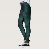 Velvet Green: Malachite Textile Elegance Leggings (Links)