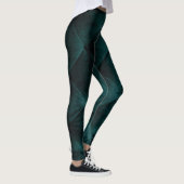 Velvet Green: Malachite Textile Elegance Leggings (Rechts)