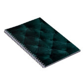 Velvet Green: Malachite Textile Elegance Notizblock (Rechte Seite)