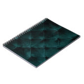 Velvet Green: Malachite Textile Elegance Notizblock (Linke Seite)