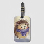 Velvet Hedgehog Gepäckanhänger (Vorderseite Vertikal)