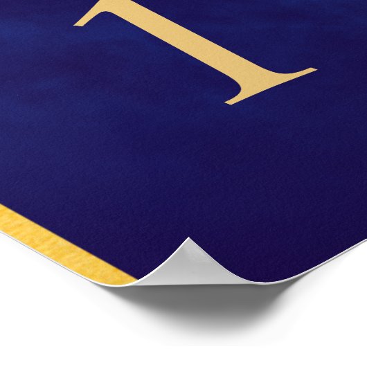 Velvet Lila Gold Fairy Tale Tischnummer Niedlich Poster (Ecke)