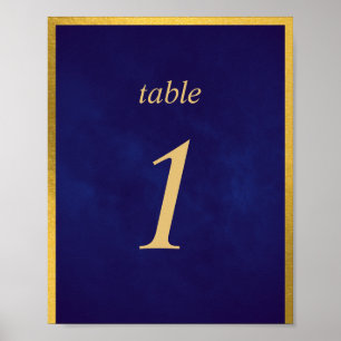 Velvet Lila Gold Fairy Tale Tischnummer Niedlich Poster
