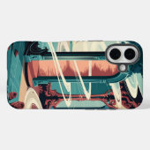 Velvet Luxe: Soft Touch iPhone Case (Rückseite (Horizontal))