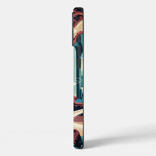 Velvet Luxe: Soft Touch iPhone Case (Rückseite / Links)