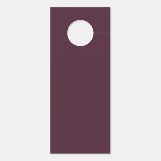 Velvet Magnolia fett Hochzeitsgast nicht stören Türanhänger (Rückseite)