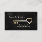 Velvet mit Gold Key-Anwesen-Visitenkarte Visitenkarte (Vorderseite)