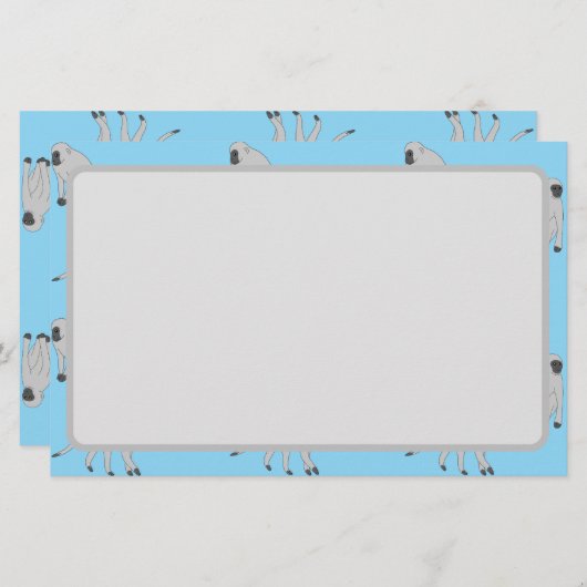 Velvet Monkeys Briefpapier (Vorne/Hinten)