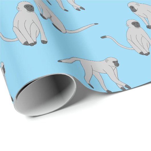 Velvet Monkeys Geschenkpapier (Rolleneckpunkt)