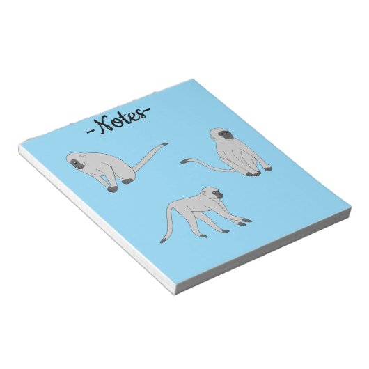 Velvet Monkeys Notizblock (angewinkelt)